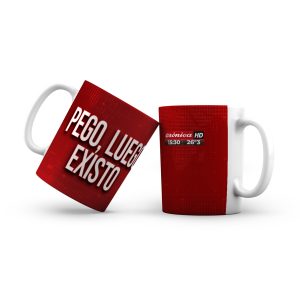 Taza cerámica Crónica Placas Rojas Oficial - Pego, luego existo