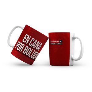 Taza cerámica Crónica Placas Rojas Oficial - En cana por boludo