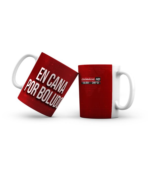 Taza cerámica Crónica Placas Rojas Oficial - En cana por boludo